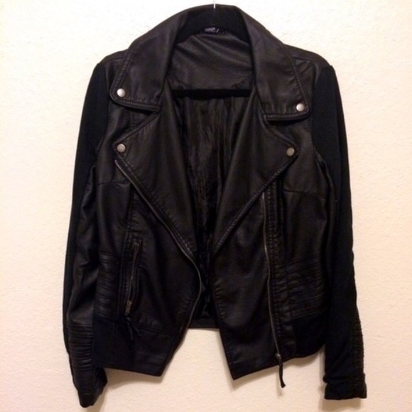 Black Faux Leather Jacket