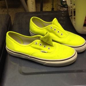 Neon yellow vans