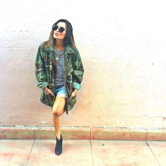 Jackets & Blazers - Oversized Camo Jacket