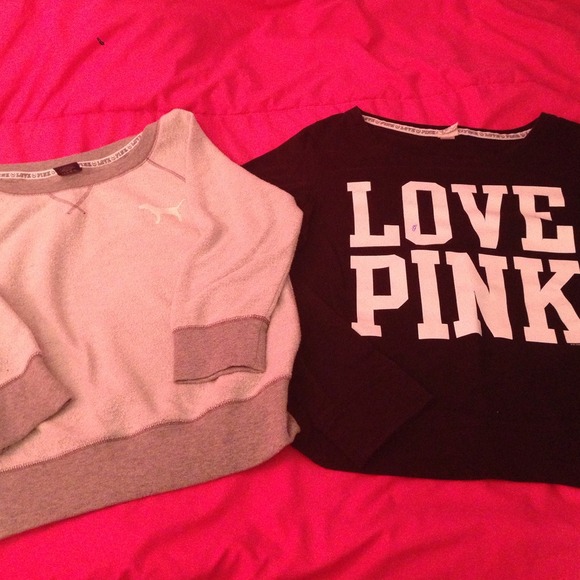Vs pink crewneck sweaters---on hold til fri