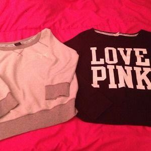 Vs pink crewneck sweaters---on hold til fri