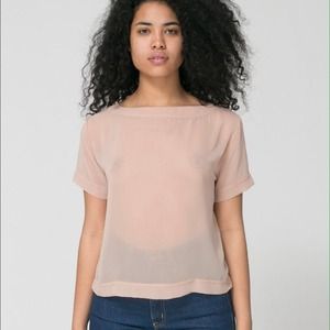 American Apparel Chiffon sheer tee
