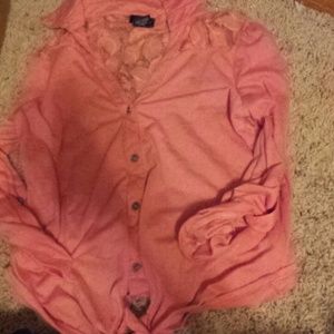 Coral color shirt