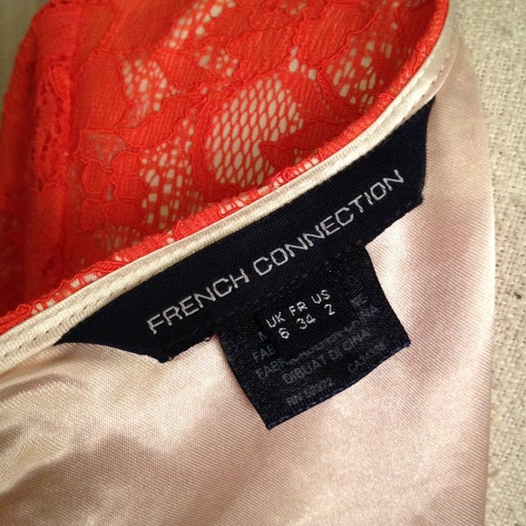 French connection orange lace dress - Picture 4 of 4