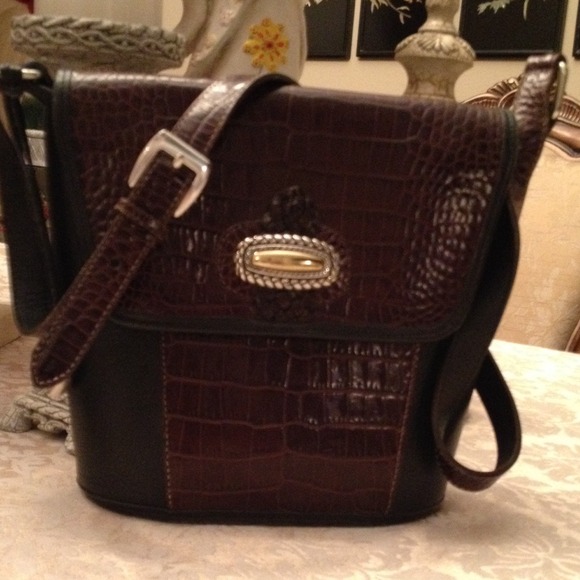 Brighton Handbags - REDUCED!  Brighton 2-tone all leather bag
