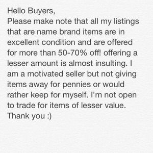No sale