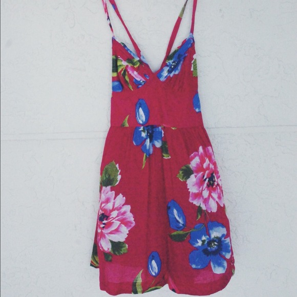 Floral racer back Hollister dress