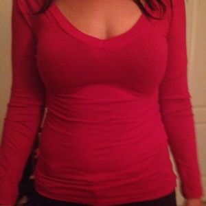 Basic red long sleeve