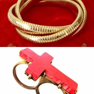 Kate space bracelet. And MINKPINK cross ring!