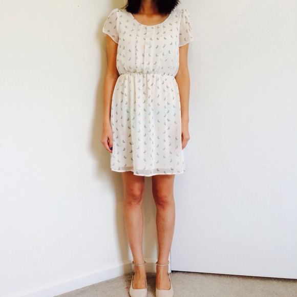 White butterfly dress