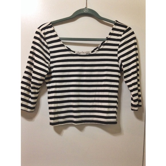 American Rag Stripes Crop Top