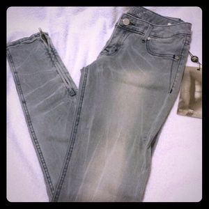 Miss Me ankle zip stretch skinnies