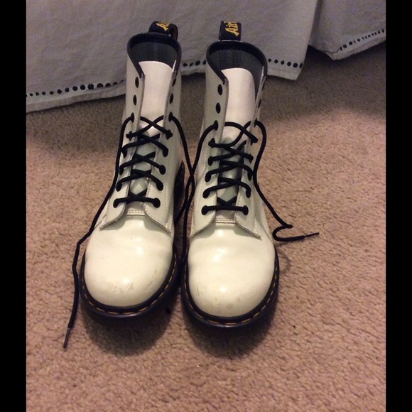Authentic White Dr. Martens