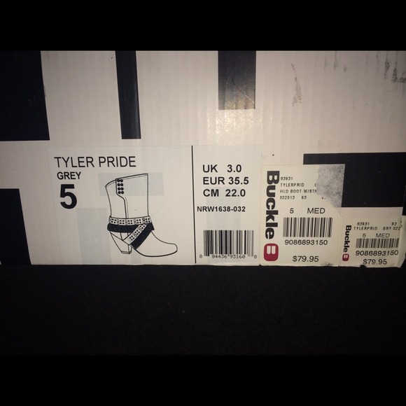 Buckle Tyler Pride Grey Boots - Picture 3 of 4