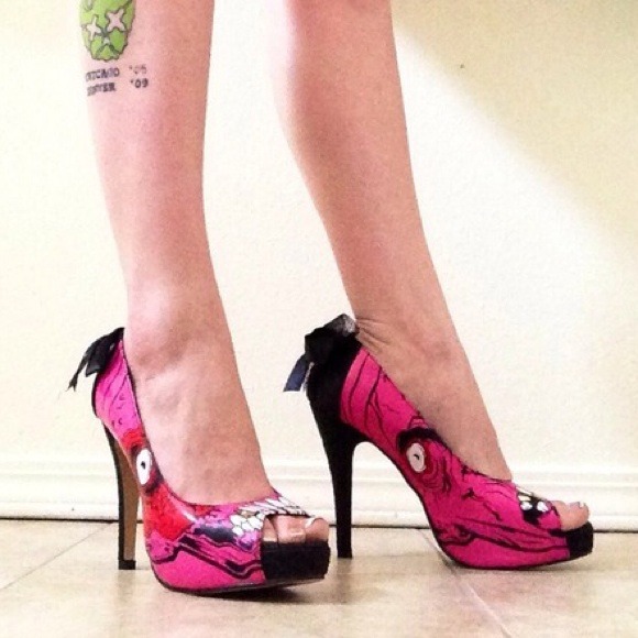 Iron Fist Girls Platform Zombie Heels