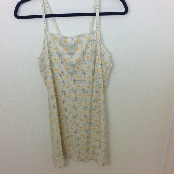 Printed spaghetti strap dress.