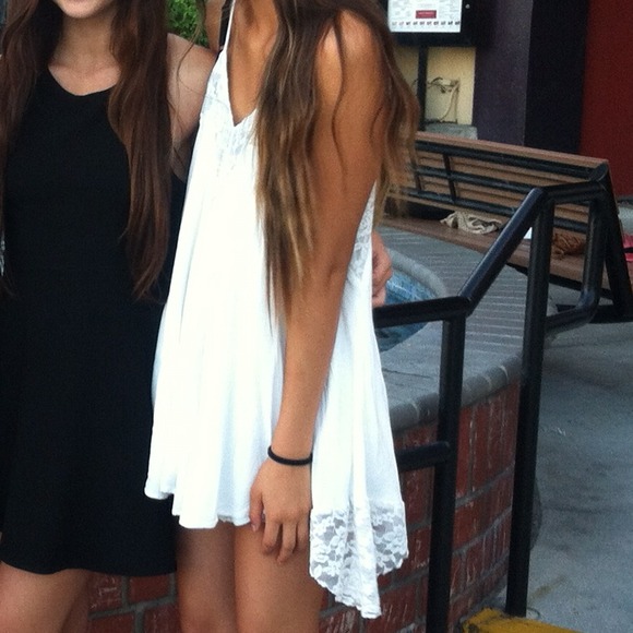 white lace dress