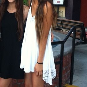 white lace dress