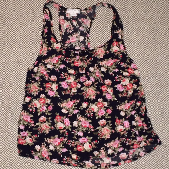 Cotton On Racer Back Floral Top