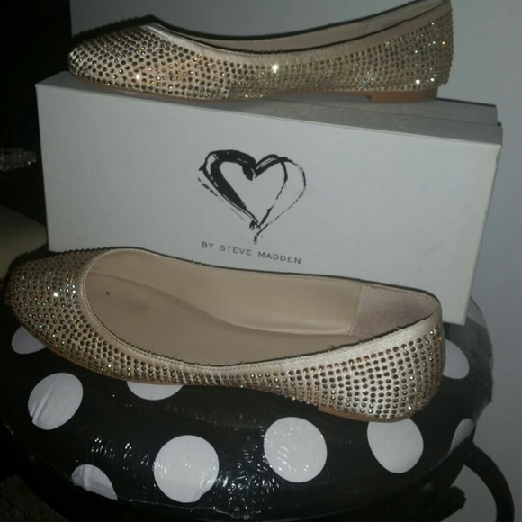 Steve Madden Swarovski Stoned Flats