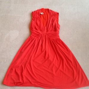 BUNDLE! Boston Proper Coral Dress & Leopard Dress