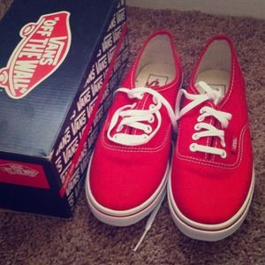 Brand New Red Vans