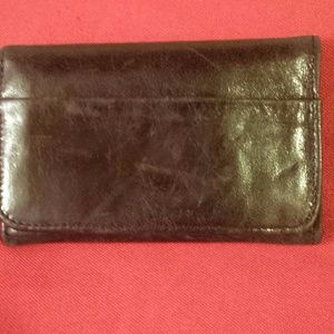 Black leather wallet