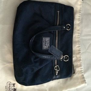 Authentic Coach Poppy Blue Tote