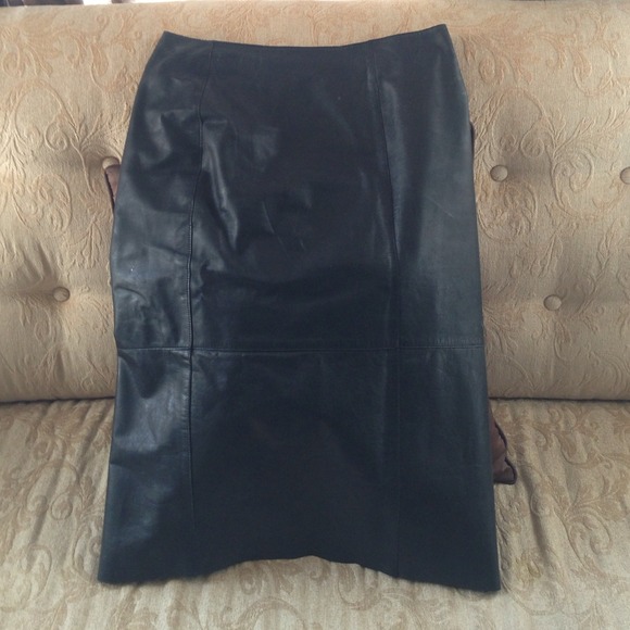 Kenneth Cole leather skirt