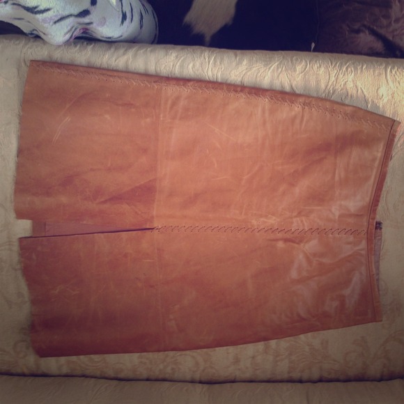 Banana republic leather skirt