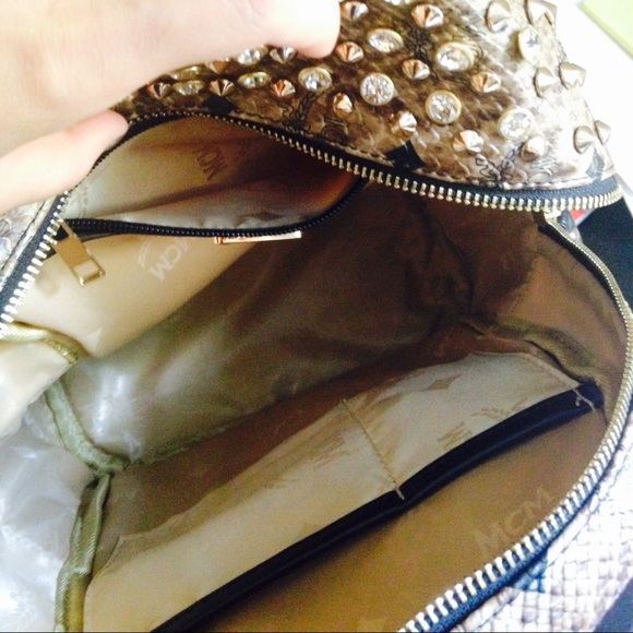 Crystal studded backpack