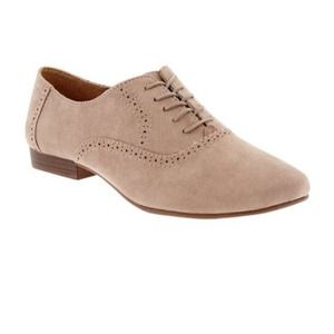 Taupe Suede Oxfords