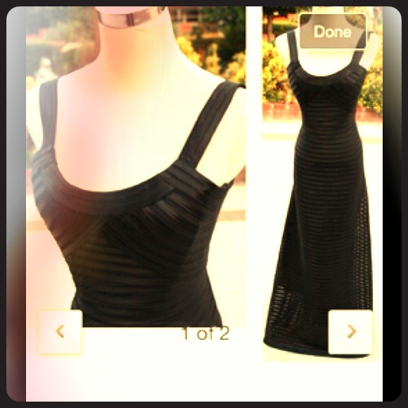 NWT Chic black BCBG evening gown