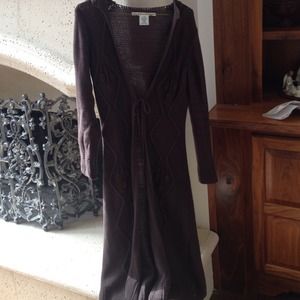 Max studio brown long sweater