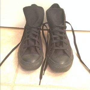 All Black Hi-Top Converse!