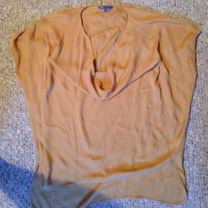 Vince Butterscotch silk top