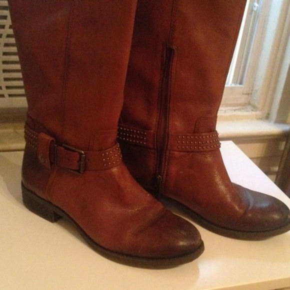 Jessica Simpson camel colored leather boots - Picture 2 of 4