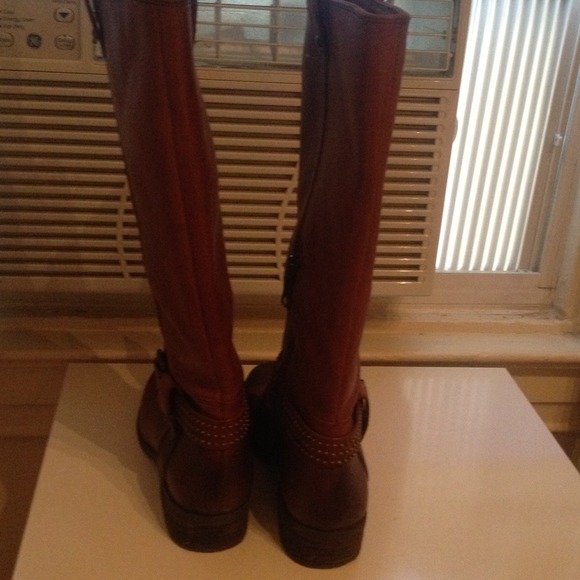 Jessica Simpson camel colored leather boots - Picture 3 of 4