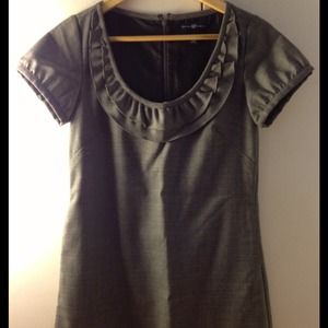 Tailored grey dress.