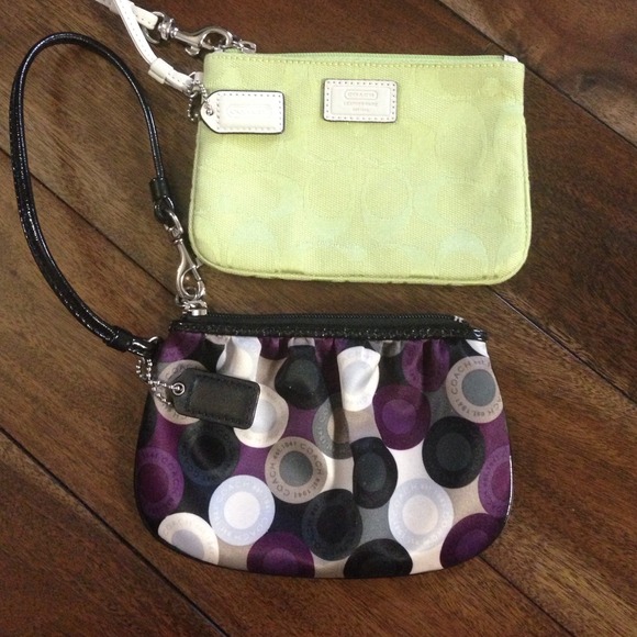 Two coach wristlets. Bundled!