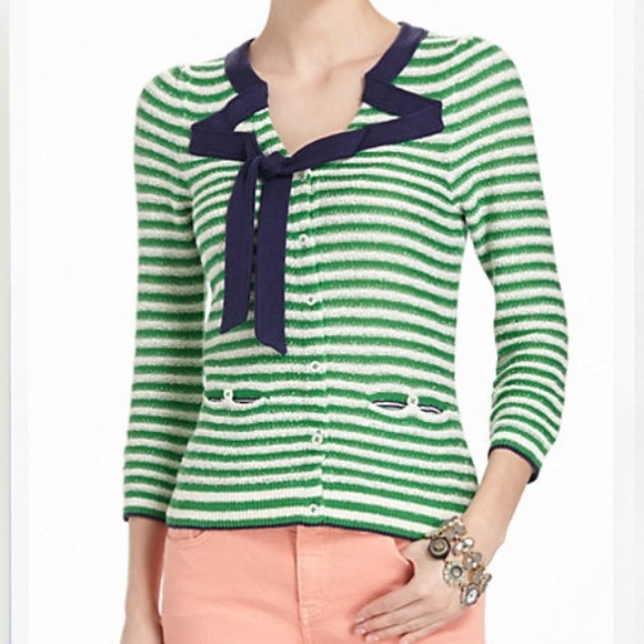 HP 10/5💕 Anthropologie Striated Tie Cardigan