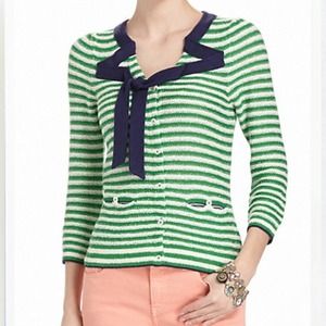HP 10/5💕 Anthropologie Striated Tie Cardigan
