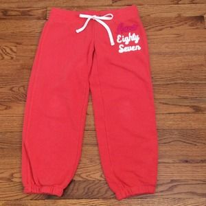 Coral Capri Synched Sweats