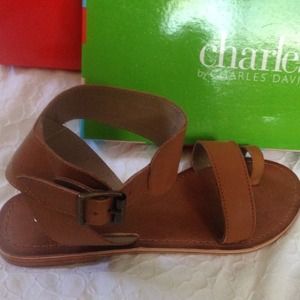 NEW unworn Charles by Charles David Cognac Sandal