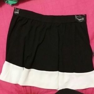 Color block miniskirt