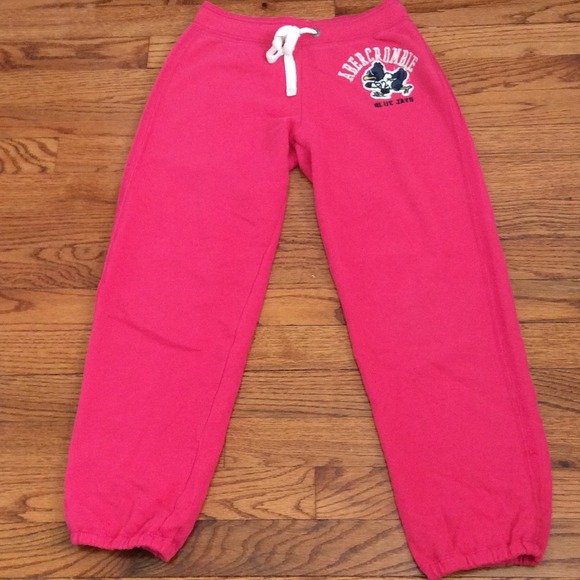 Pink Abercrombie Synched Capri Sweats