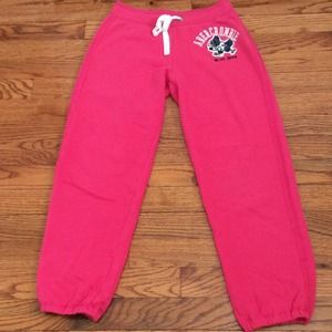 Pink Abercrombie Synched Capri Sweats