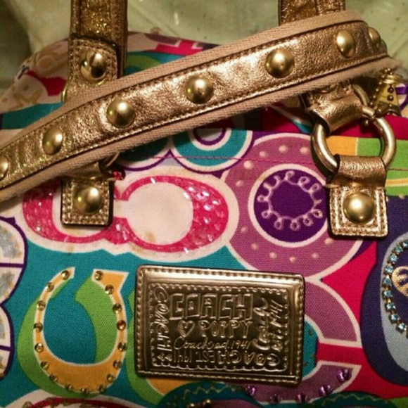 COACH limited edition Spotlight Poppy Large Tote - Picture 3 of 4