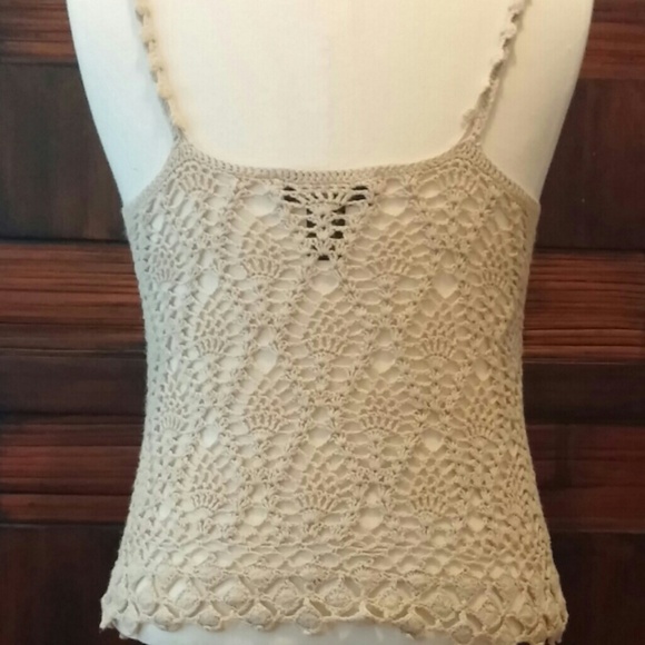 Express Beige Knit Tank - Picture 2 of 3
