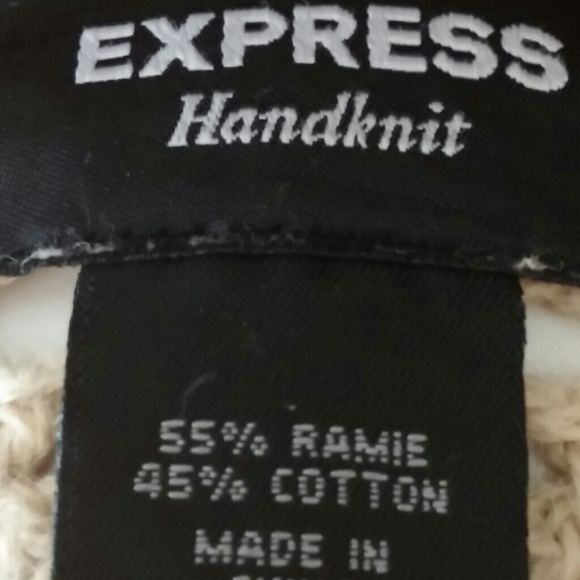 Express Beige Knit Tank - Picture 3 of 3